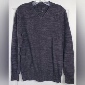 Hurley Mens One & Only Heathered V-Neck Sweater Classic Dressy - Size M - EUC
